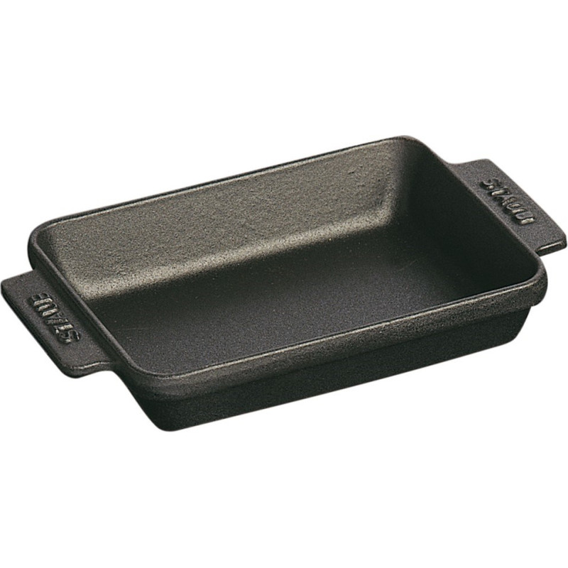 Staub Rectangular Mini Baking Tray 250 ml, Black