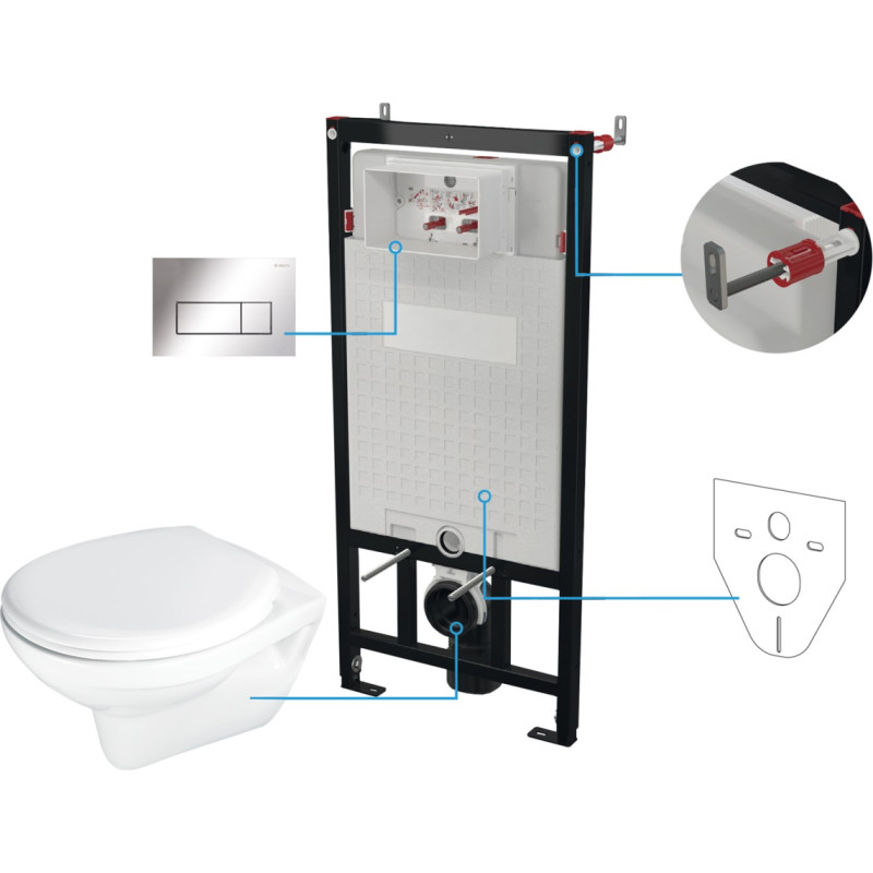 Deante Concealed WC set 6 in 1