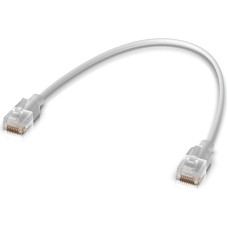 Ubiquiti UACC-Cable-Patch-EL-0.3M-W networking cable Translucent, White Cat6