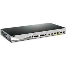D-Link DXS-1210-12TC/E network switch Managed L2 10G Ethernet (100/1000/10000) 1U Black, Silver