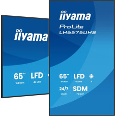 Iiyama LH6575UHS-B2AG Signage Display Digital signage flat panel 163.8 cm (64.5