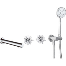 Deante Concealed bath faucet with shower set