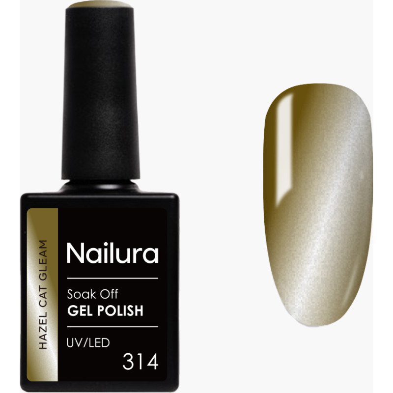 Nailura - Gel Polish 314 Hazel Cat Gleam - Hazelnut Brown - 10 ml
