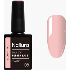 Nailura - Rubber Base 8 - Salmon Pink - 10 ml
