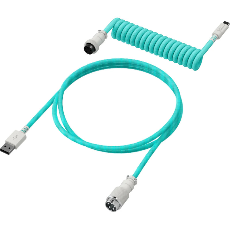 Hyperx Coiled Cable USB Type-C Klaviatūros Laidas | Light Green White