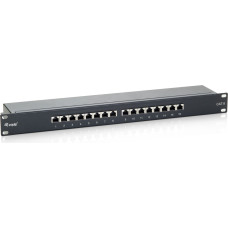 Equip 16-Port Cat.6 Shielded Patch Panel, Black