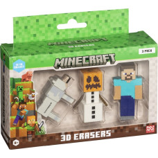 P.m.i. Kids World MINECRAFT 3D ERASERS - 3 PACK VER.B