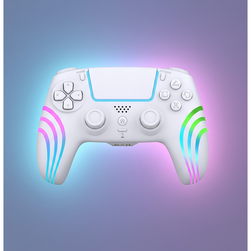Deep Explorer - Wireless RGB Pro controller - Wave W - PS5 (White)