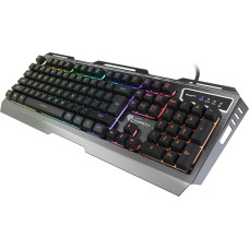 Natec GENESIS Rhod 420 RGB keyboard Gaming USB US International Black