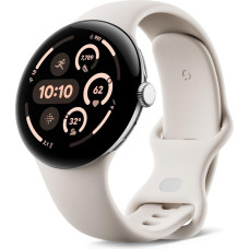 Google - Pixel Watch 3 45mm Bluetooth Silver / Porcelain