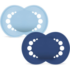 MAM - Orig Silk Pacifier 16-36m 2 Pack - Blue
