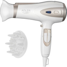 Adler AD 2248WC HAIR DRYER, WHITE AND CHAMPAGNE