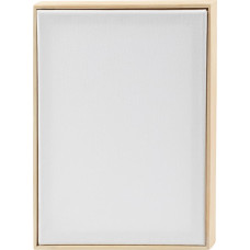 Creativ Company (Bundle) Stretched Canvas with Frame - A4 - size 21x29,7 cm - 280 g - white (257410)