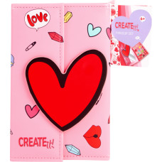 Create It! - Makeup Book Magnet Closure Heart (884526)