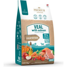 Pokusa Premium Selection Veal with salmon Adult - dry dog food - 3kg
