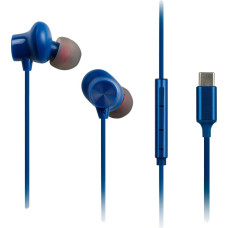 Panasonic Earphones | RP-TCM225DEA | Wired | In-Ear | Microphone | Blue