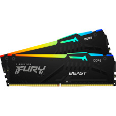 Kingston 32GB 6400MT/s DDR5 CL32 DIMM (Kit of 2) FURY Beast RGB EXPO