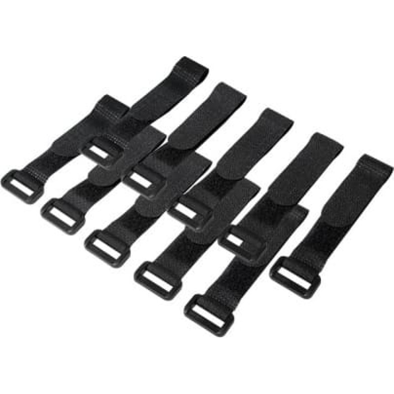Logilink Cable Organizer, Velcro, 15cm, 10pcs black
