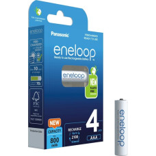 Panasonic Eneloop aku. AAA 800 mAh 4Pcs. BK-4MCDE/4BE
