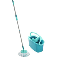 Leifheit 55413 mop Aluminium, Polyamide, Polyethersulfone (PES), Polypropylene (PP), Stainless steel, Thermoplastic elastomer (TPE) Grey, Turquoise