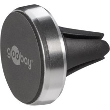 Goobay | Magnetic mount Metal Slim Design for smartphones (35mm) | 38685 | Black/Silver | Magnetic holder is suitable for almost every smartphone; Quick-Snap assembly technology for quick and easy use; Smart and almost invisible fastening option on the ca
