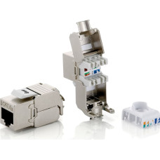 Equip Cat.6A Shielded Keystone Jack Toolfree