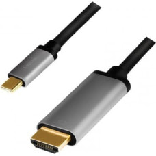 Logilink USB-C to HDMI cable, 4K 60Hz, alu, 1.8m