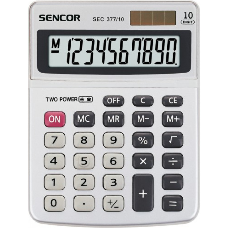 Sencor Calculator SEC 377/10 Table, 10 Digit LCD