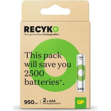 Gp Battery Batteries R03/AAA NI-MH 950mAh blister 2pcs.