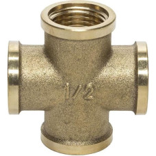 Tdm_Brass CROSS TEE 1/2 V/V/V/V