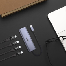 Unitek HUB USB-C 3.1 4x USB-C; 5 Gbps; 15cm