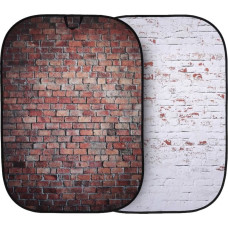 Manfrotto background Urban Collapsible 1.5x2.1m, classic red/distressed white brick (LB5706)