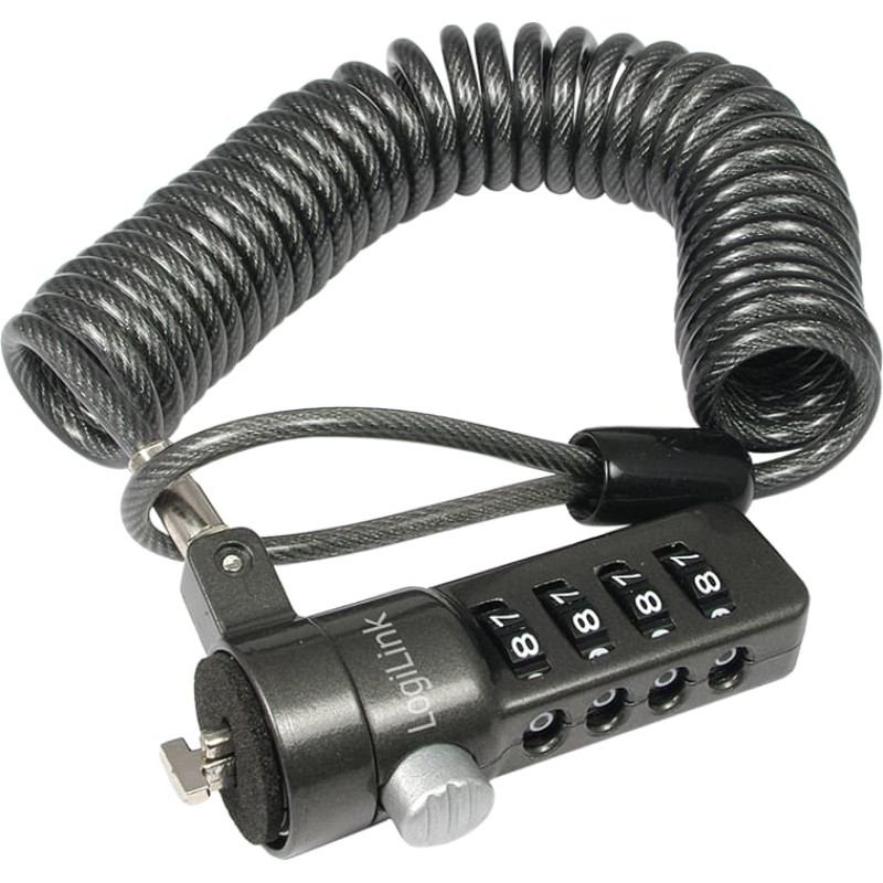 Logilink NBS004,  Notebook Coil Cable Lock, black