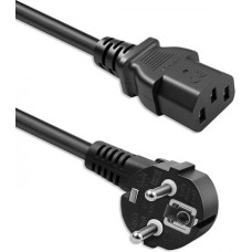 Qoltec Power cable SCHUKO CEE angled plug IEC C13 1.8