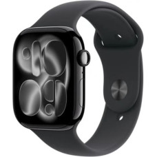 Apple Watch Series 11 GPS + Cellular 42mm Natural Titanium Case with Stone Grey Sport Band - S/M