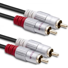 Qoltec Cable 2xRCA male 2xRCA male