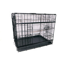 Active Canis - Premium Slidingdoor Cage - Black - 107 x 71 x 79