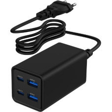 Gembird Universal charger 65W GaN 2xUSB-A 2xUSB-C fast charger black