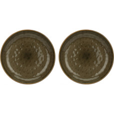 Rose&Tulipani Set of 2 round bowls Concerto Grigio Tortora - Grey-brown, 30 cm