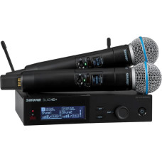 Shure SLXD24D+E/B58-G65 - dual digital wireless system with two transmitters/handheld microphones (470 - 606 MHz)