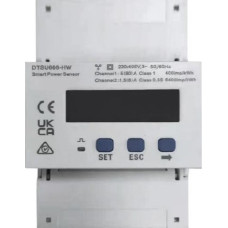 Huawei DTSU666-HW/YDS60-80 Energy Meter, 3-Phase, 3p4w; LCD display; direct measurement up to 80A or semi-indirect measurement with transformers with 5A or 1A secondary current (not included); RS485 communication; TH rail mounting, switchgear depth >80mm