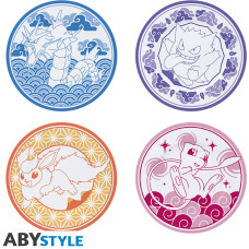 Abysse POKEMON - Set of 4 Plates - Japanese Style