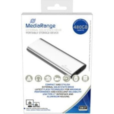 No Name MediaRange MR1102 external solid state drive 480 GB USB Type-C 3.2 Gen 2 (3.1 Gen 2) Silver
