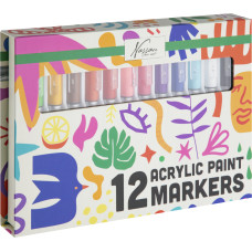 Nassau - Acrylic Paint Brush Markers, 12 Pcs (AR017000)