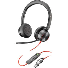 Poly HP Poly Blackwire 8225 Stereo USB-C Headset +USB-C/A Adapter