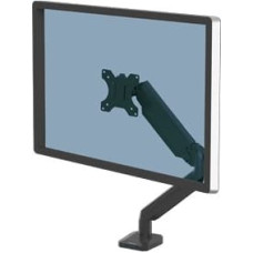 Fellowes Platinum Series Monitor Arm - Monitor Mount for 8KG 40 Inch Screens - Adjustable Monitor Desk Mount - Tilt 45° Pan 180° Swivel 360° Rotation 360°, VESA 75 x 75/100 x 100 - Black