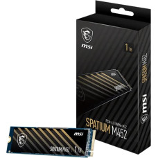 MSI SSD|MSI|300xTBW rating|MTBF 1500000 h|Read speed 3600 MB/s|Write speed 3100 MB/s|NVMe Yes|PCI Express 4.0|M.2|1000 GB|SPATIUM M452|S78-440L970-P83