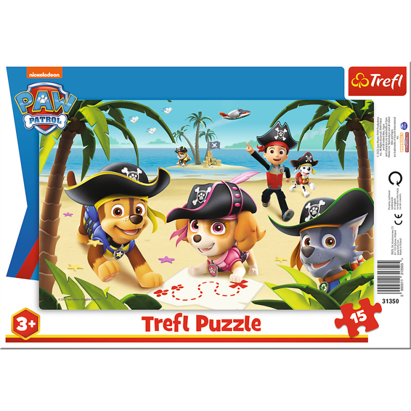 Trefl PAW PATROL dėlionė „Šuniukai-patruliai“, 15 det.