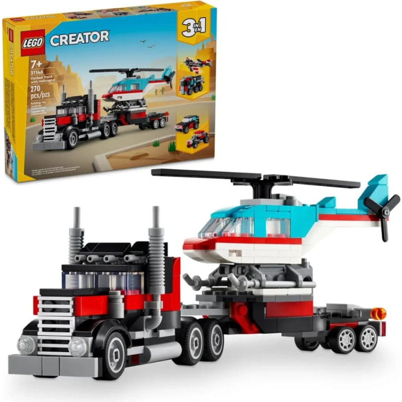 Lego Creator - Flatbed Truck with Helicopter (31146)