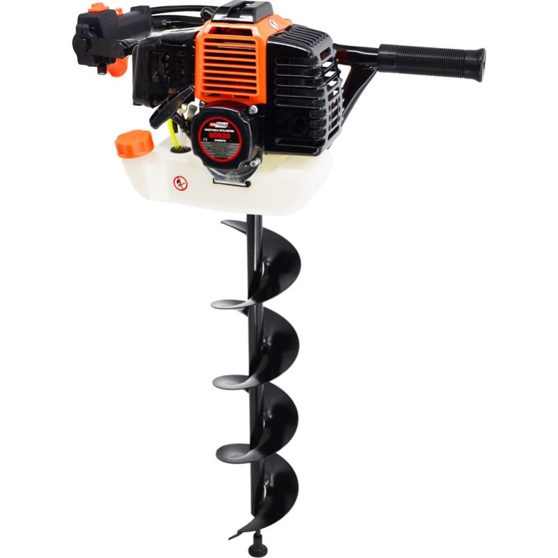 Awtools AUGER / PETROL SOIL DRILL RIG 2.95HP 2-STROKE +3 DRILL BITS (100,150,200mm) GD520